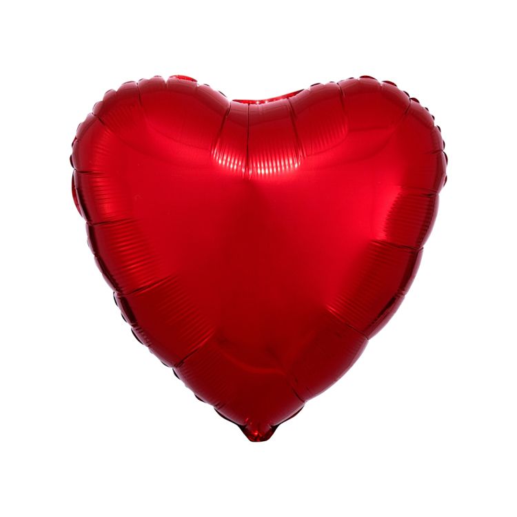 Balon rosu inima - 43 cm