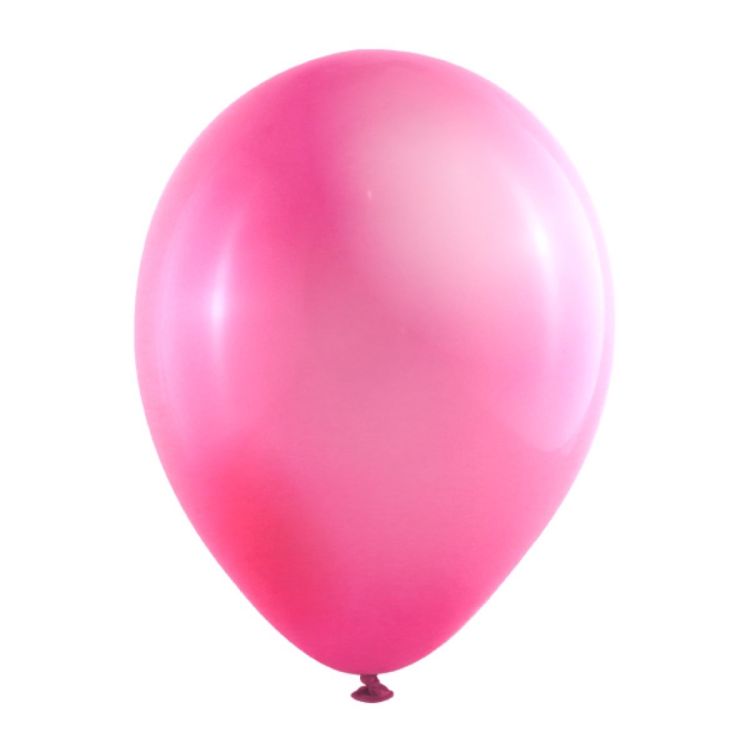 100 baloane roz metalice - 23 cm