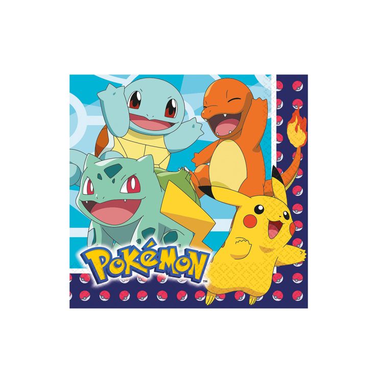 16 șervețele Pokemon - 33 x 33 cm