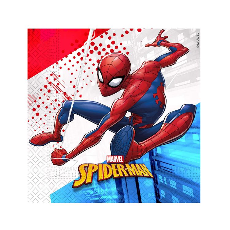 20 șervețele Spiderman Hero - 33 x 33 cm