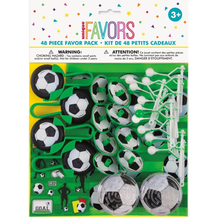 48 accesorii fotbal pentru pinata