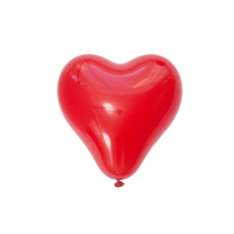 50 baloane inimi rosii 25 cm