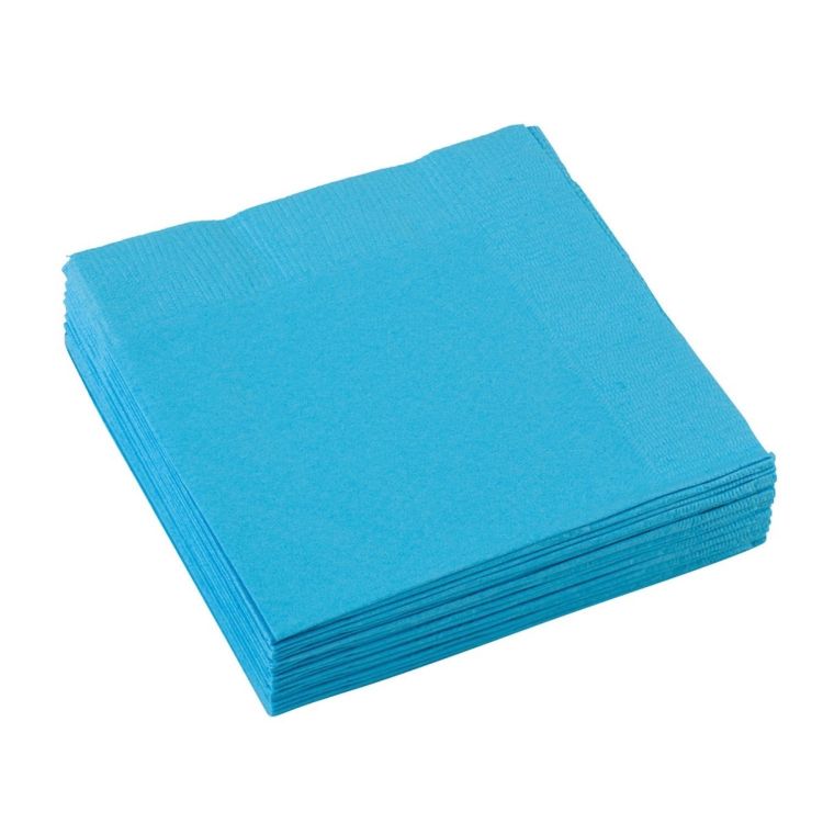 50 servetele bleu - 25 x 25 cm