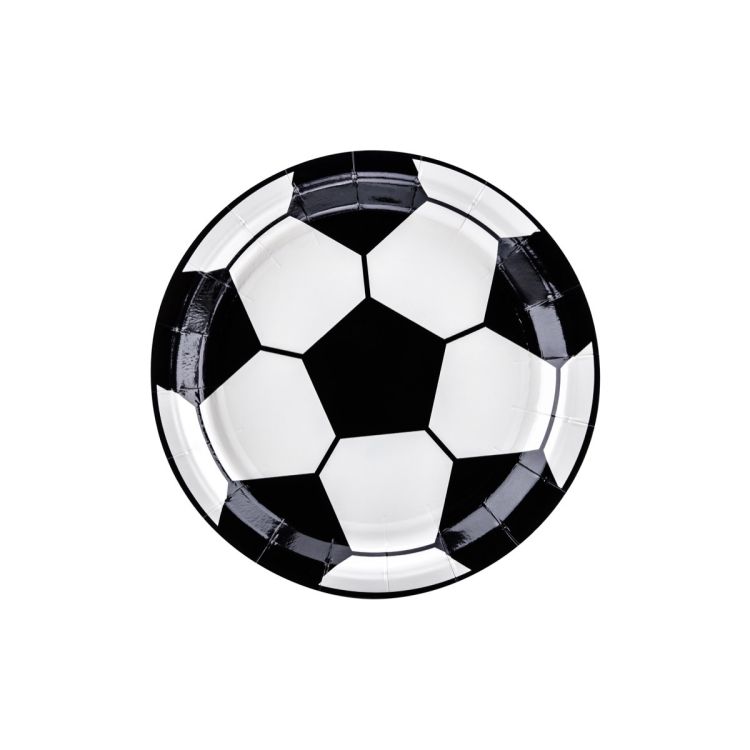 6 farfurii fotbal - 18 cm