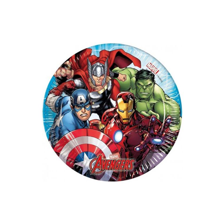 8 Farfurii Avengers - 20 cm