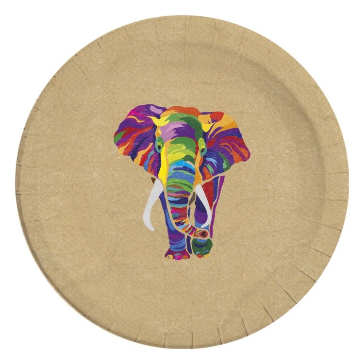 8 farfurii party Elefant - 23 cm