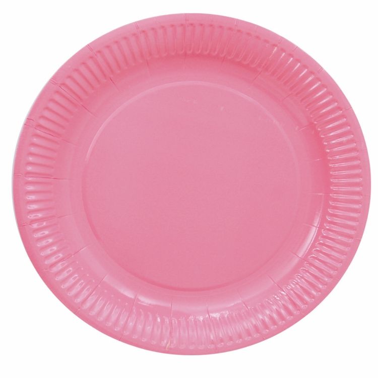 8 Farfurii party roz- 23 cm