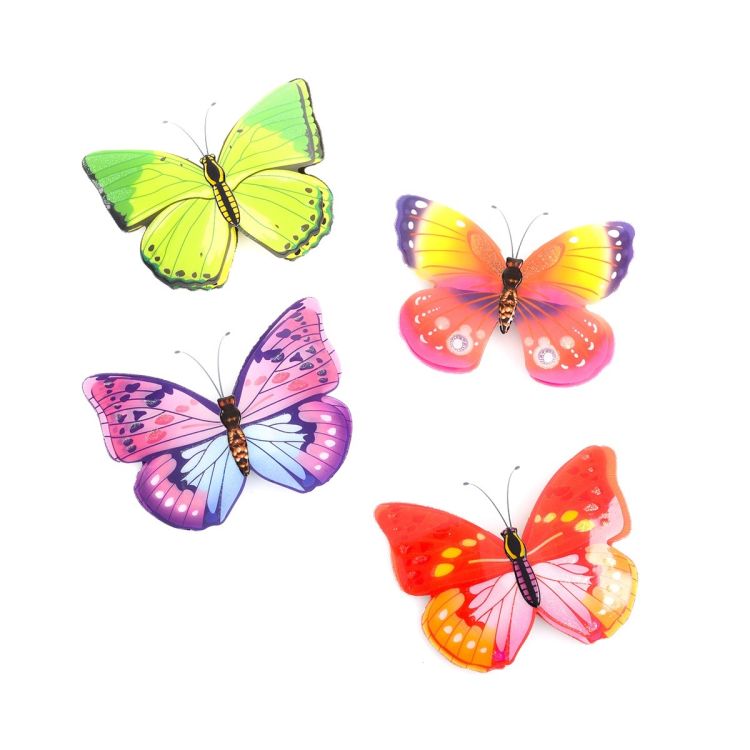 Stickere 3D fluturi colorati