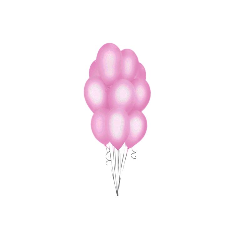 10 baloane roz- 30 cm