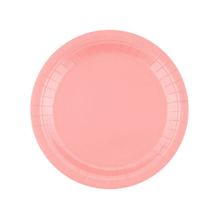 14 farfurii roz - 23 cm