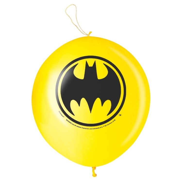 2 baloane galbene punch Batman - 26 cm