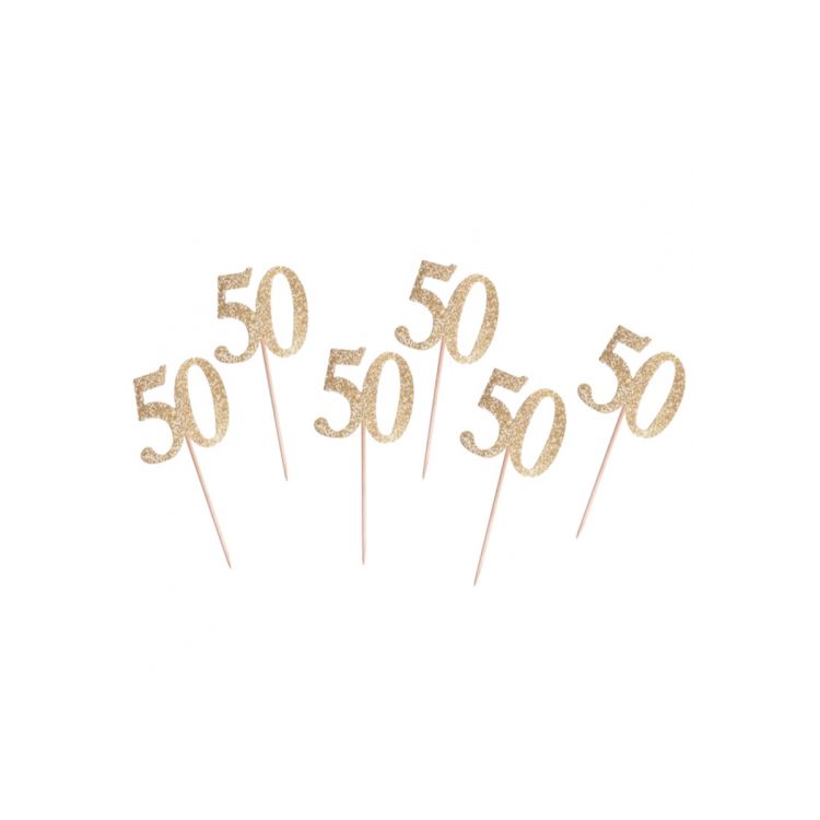 6 decorațiuni aurii 50 ani