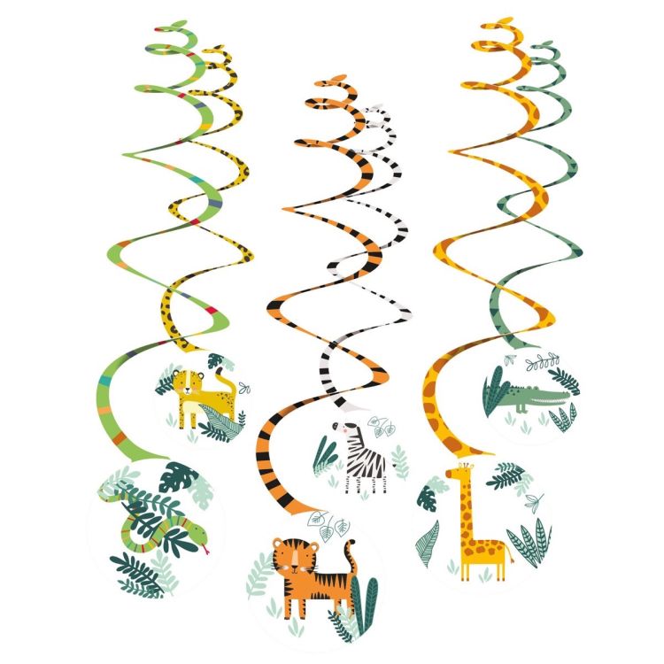 6 spirale decorative animale sălbatice