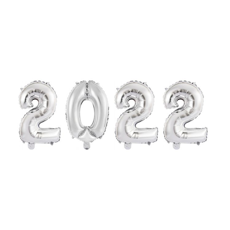 Baloane arginti 2022 - 35 cm