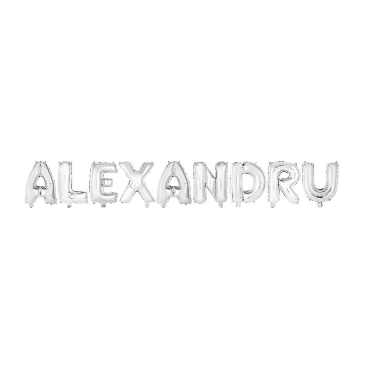 Baloane argintii nume ALEXANDRU
