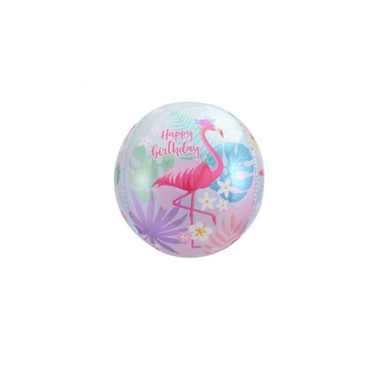 Balon Flamingo cu 2 imagini diferite 48 cm