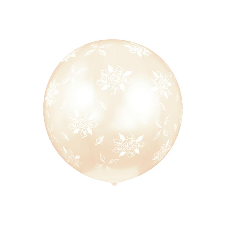 Balon jumbo cu trandafiri - 80 cm