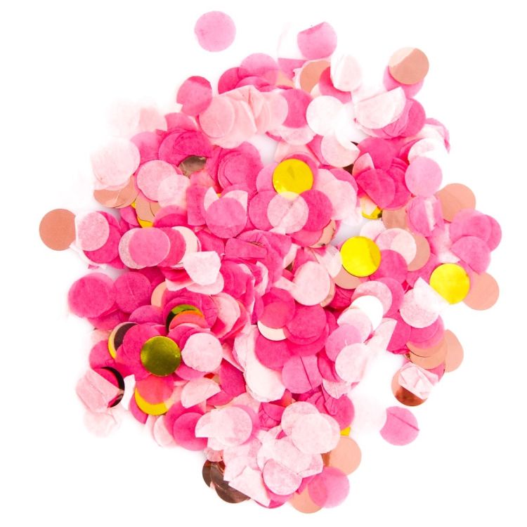 Balon Jumbo negru descoperire gen cu confetti roz și bleu