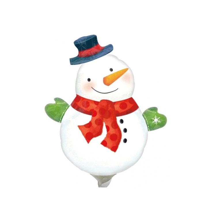 Balon mini folie metalizata Snowman