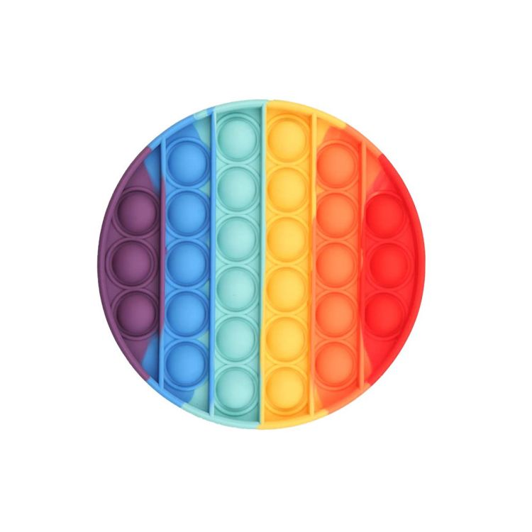 Jucărie POP IT rotundă multicoloră - 12 cm