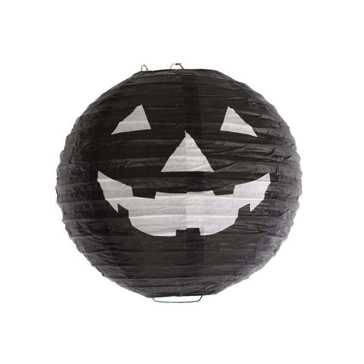 Lampion negru Halloween - 18 cm