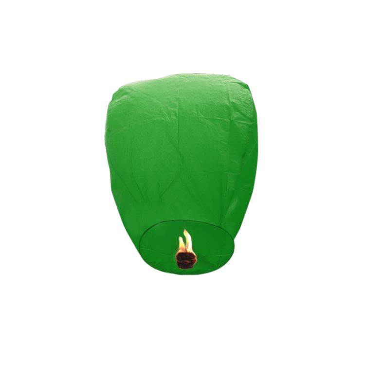 Lampion Zburator verde - 80 cm