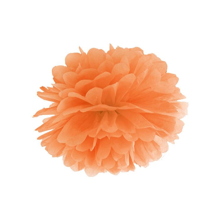 Pompon portocaliu - 25 cm