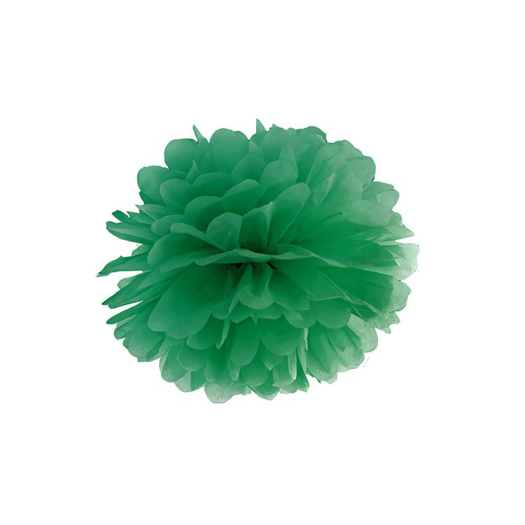 Pompon verde închis - 20 cm
