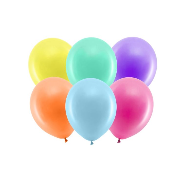 10 baloane colorate - 23 cm