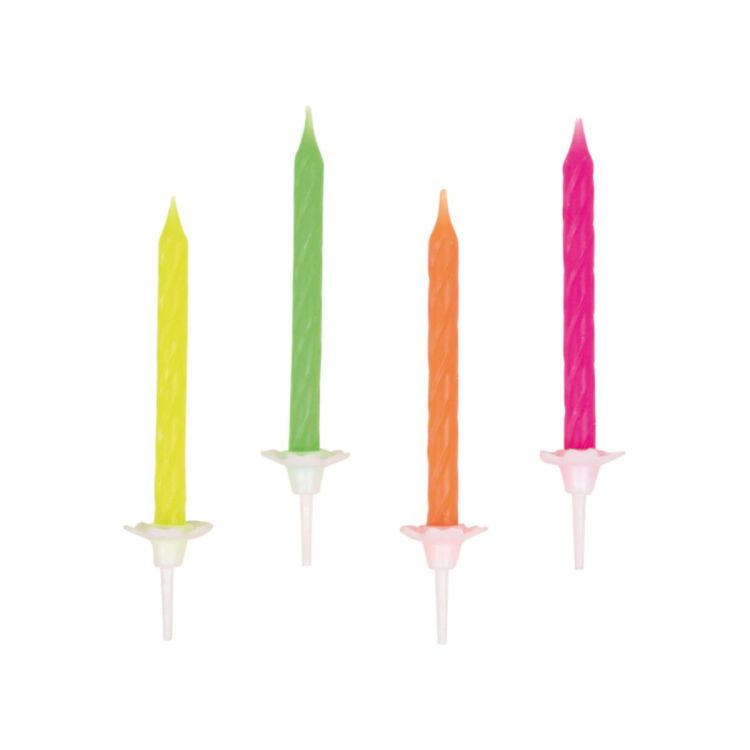 10 lumânări colorate - 6.5 cm