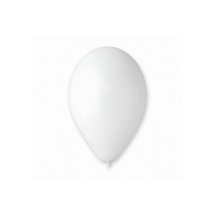 500 baloane albe Gemar - 26 cm