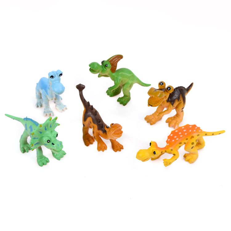 6 figurine dinozauri haioși - 9 x 6 cm