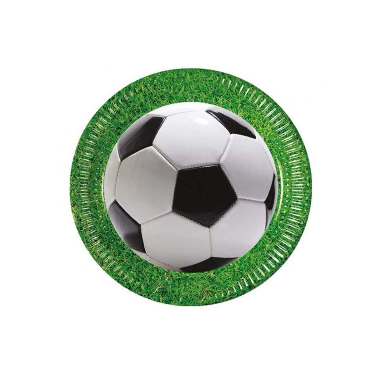 8 farfurii party fotbal - 23 cm
