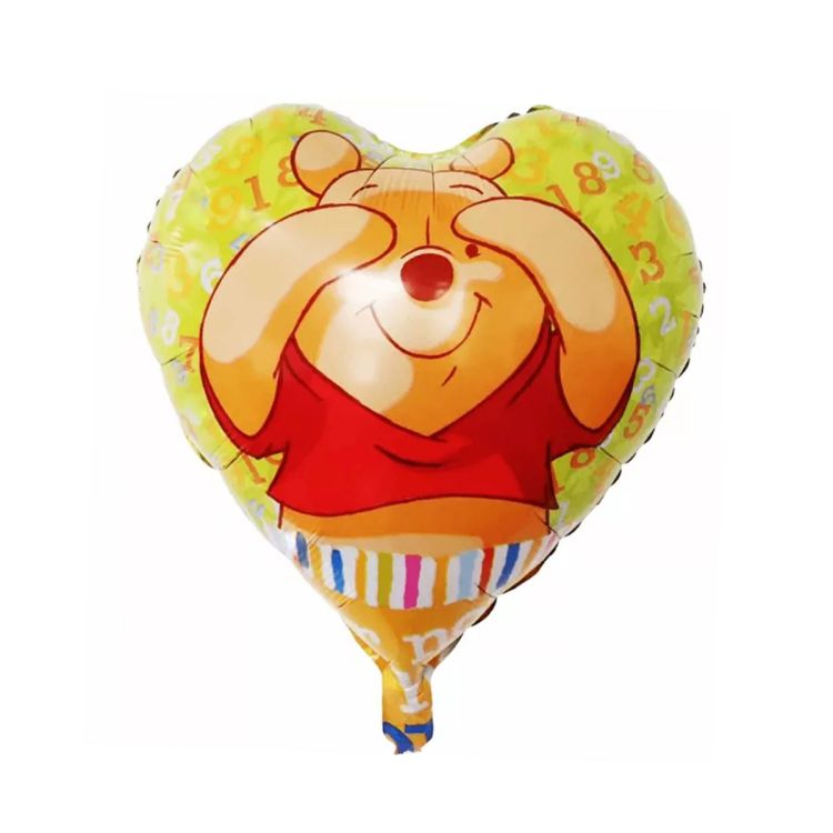 Balon inimă Winnie - 43 cm