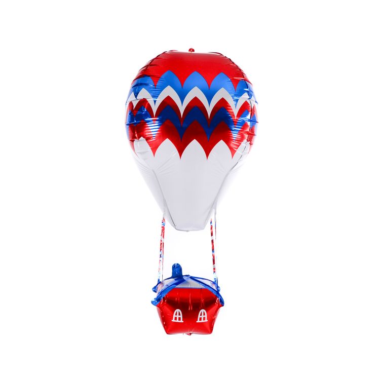 Balon multicolor cu căsuță zburătoare - 75 x 28 cm