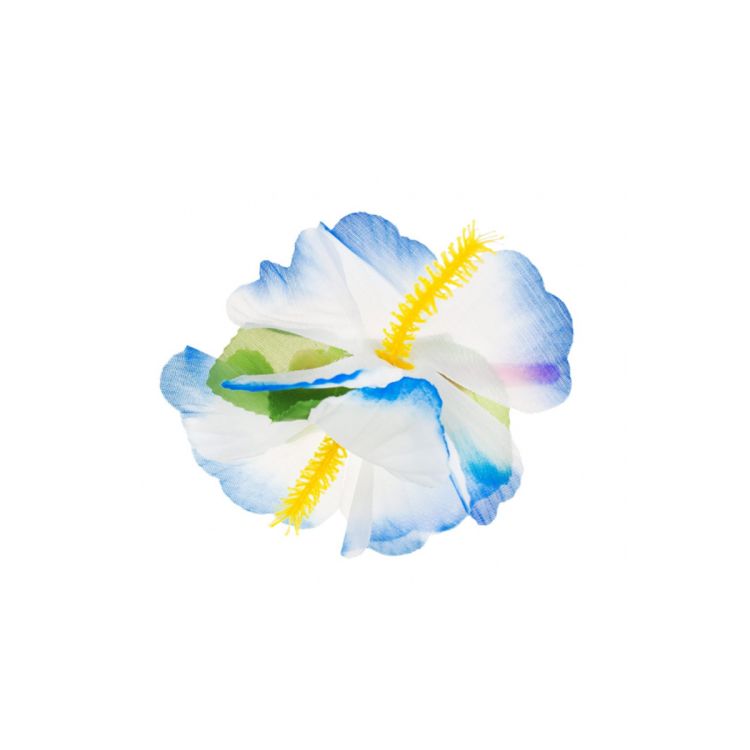 Clamă de păr hawaii cu floare bleu