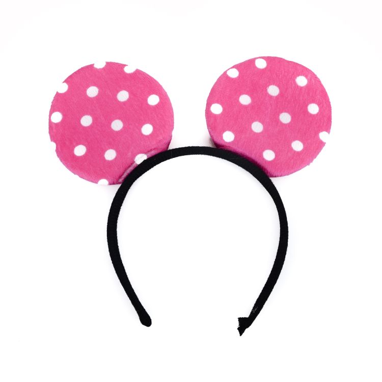 Cordeluță Minnie Mouse cu urechi roz