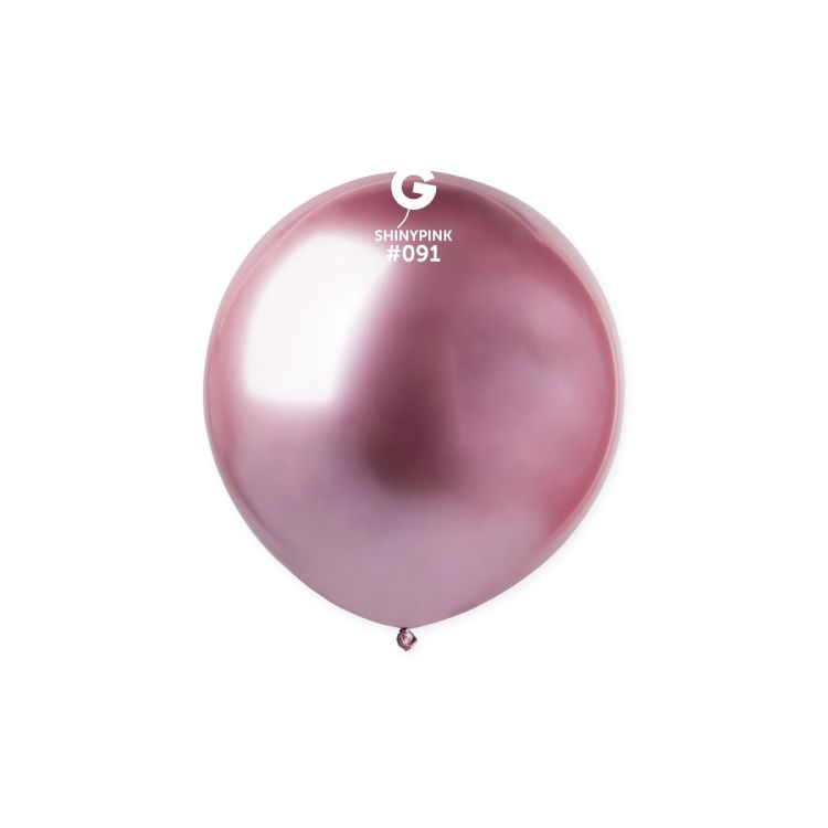 Mini balon jumbo roz metalizat - 48 cm