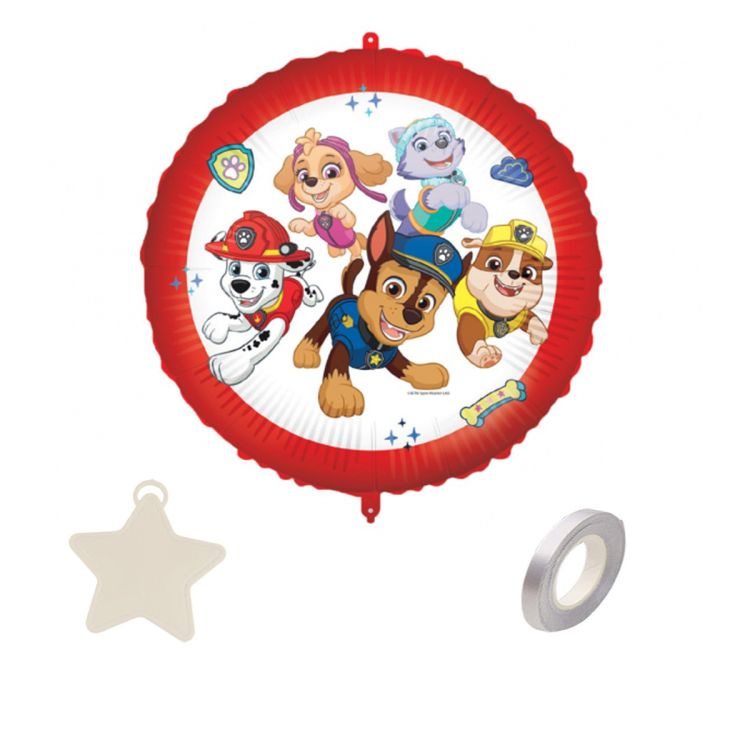 Set balon Paw Patrol, rafie și contragreutate - 45 cm
