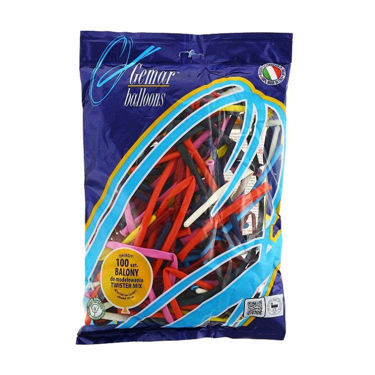 100 baloane modelaj Gemar - Twister Mix