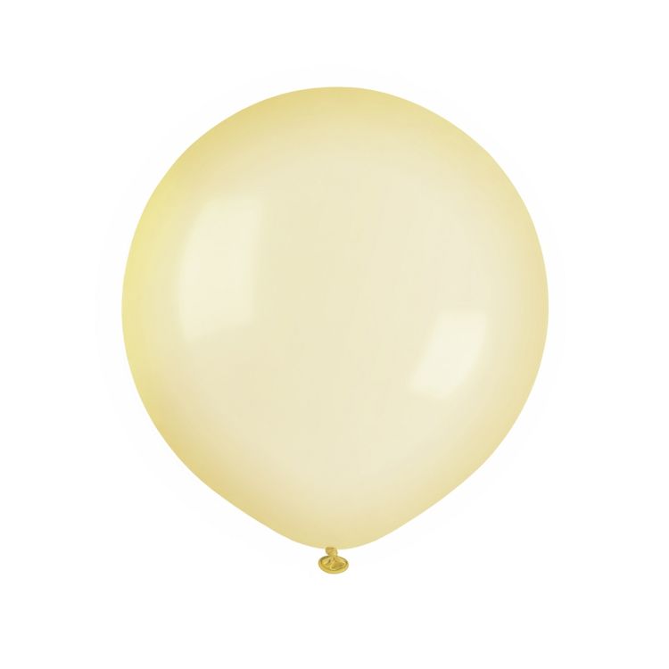 5 mini baloane jumbo galben transparent - Gemar - 48 cm	