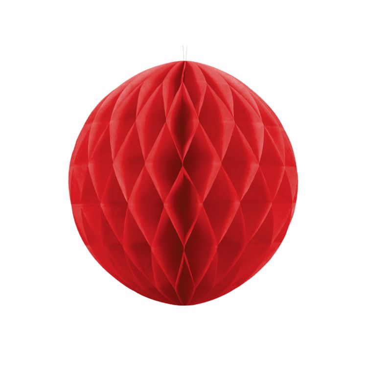 Decorațiune glob roșu - 29 cm
