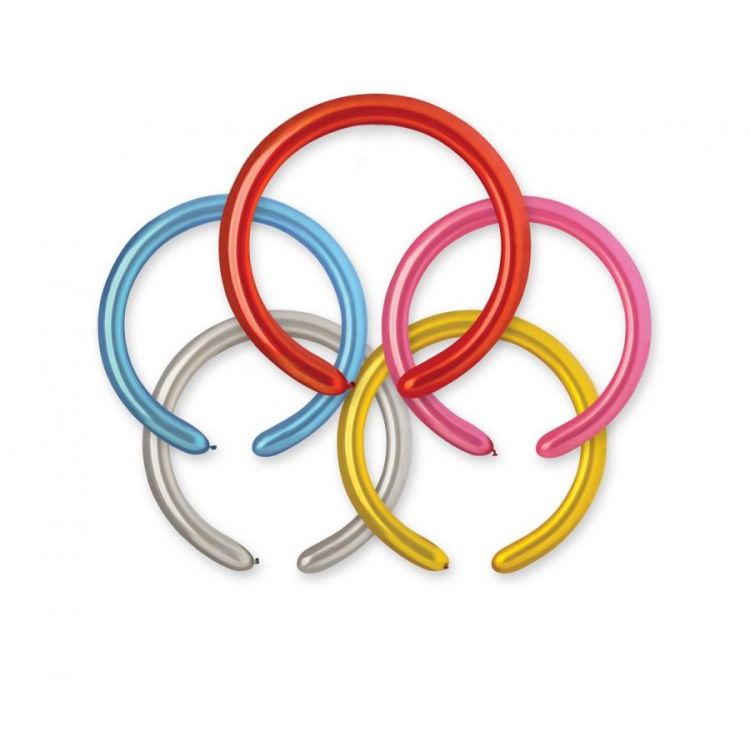 100 baloane modelaj metalice colorate Gemar