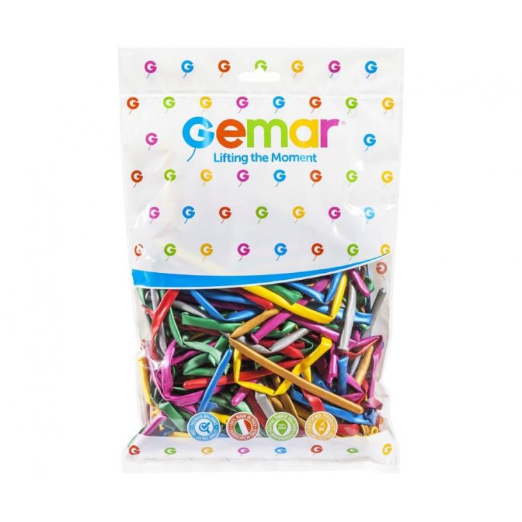 100 baloane modelaj metalice colorate Gemar
