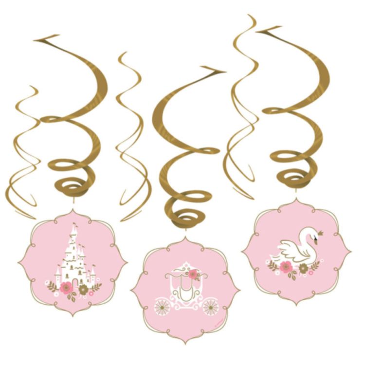 6 spirale decorative Princess for a day