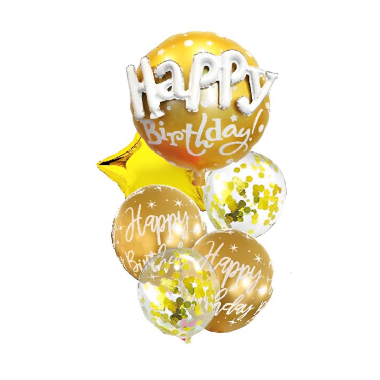 Buchet baloane Happy Birthday