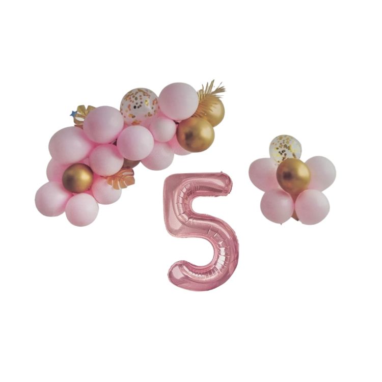Balon decorativ cifra 5