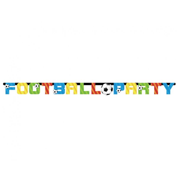 Banner colorat fotbal party - 160 cm