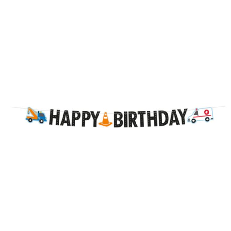 Banner Happy Birthday trafic rutier