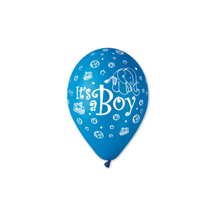 10 Baloane latex albastre It s a Boy - 30 cm